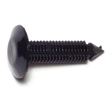 Midwest Fastener 5/16" x 1.4" Black Plastic Hole Flex Retainers 10PK 69154